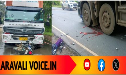 ಬಳ್ಳಾರಿ–ಕಾರವಾರ ಹೆದ್ದಾರಿಯಲ್ಲಿ ಟ್ರಕ್-ಬೈಕ್ ಭೀಕರ ಡಿಕ್ಕಿ: ಇಬ್ಬರ ಸಾವು