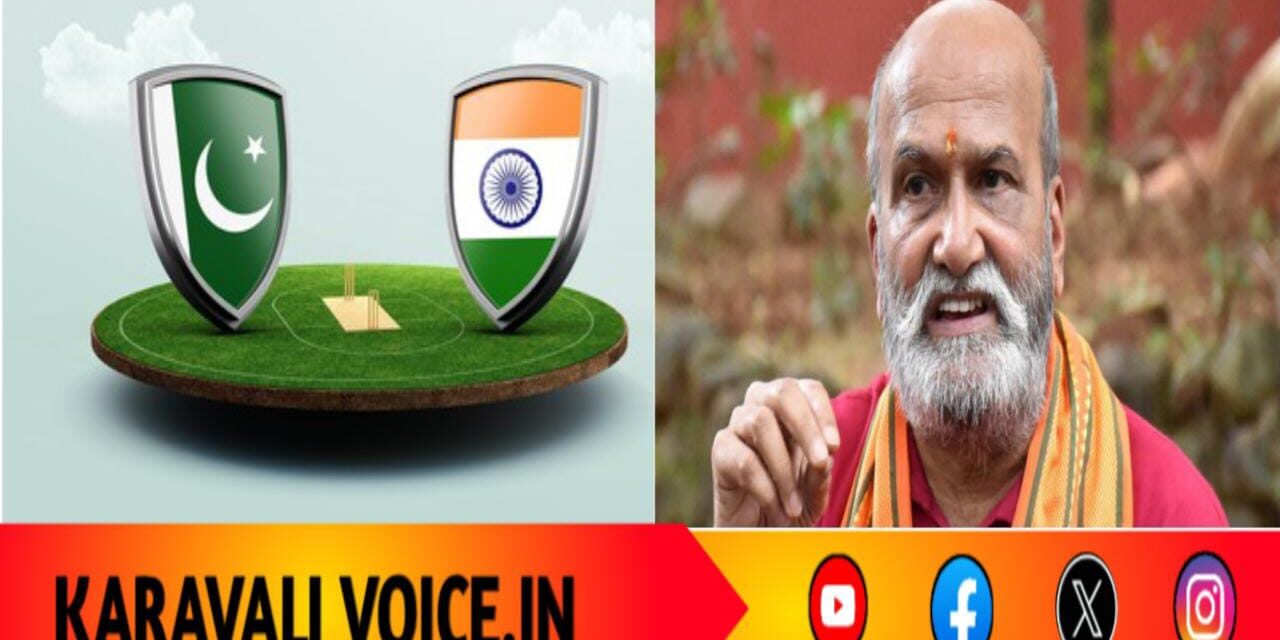 ಬೆಳಗಾವಿ: ಭಾರತ-ಪಾಕಿಸ್ತಾನ ಕ್ರಿಕೆಟ್ ಪಂದ್ಯಕ್ಕೆ ಶ್ರೀರಾಮಸೇನೆ ತೀವ್ರ ವಿರೋಧ