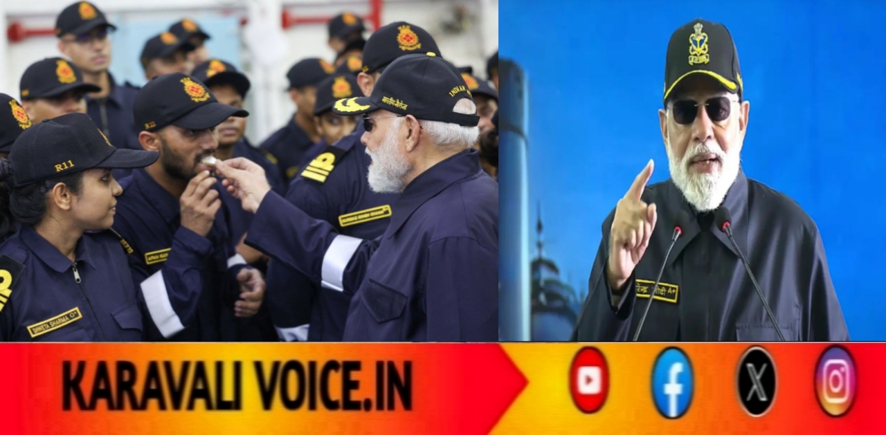 ಯೋಧರ ಮಧ್ಯೆ ದೀಪಾವಳಿ!: ಐಎನ್ಎಸ್ ವಿಕ್ರಾಂತ್ನಲ್ಲಿ ಹಬ್ಬ ಆಚರಿಸಿದ ಪ್ರಧಾನಿ ಮೋದಿ