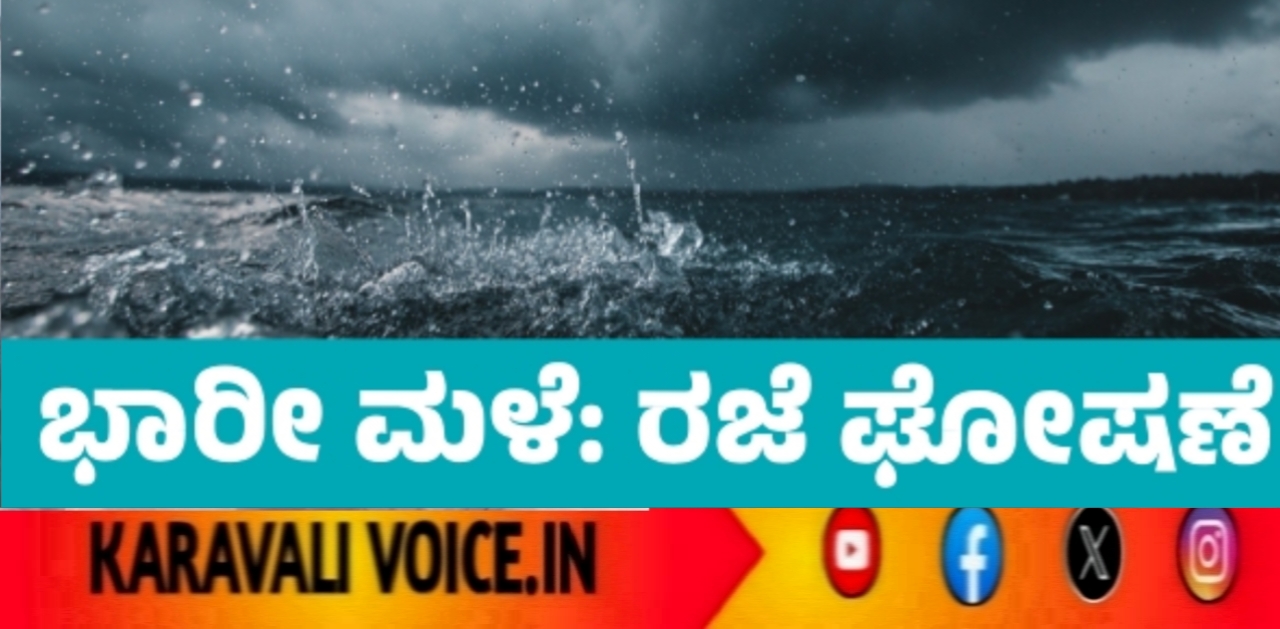 ಭಾರಿ ಮಳೆ ಹಿನ್ನಲೆ ಶಾಲೆಗಳಿಗೆ ರಜೆ ಘೋಷಣೆ!
