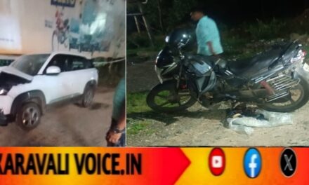 ರಾಷ್ಟ್ರೀಯ ಹೆದ್ದಾರಿಯಲ್ಲಿ ಬೈಕ್ ಕಾರು ಮುಖಾಮುಖಿ ಡಿಕ್ಕಿ: ಇಬ್ಬರು ಗಂಭೀರ ಗಾಯ