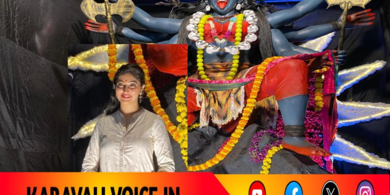 ಶ್ರೀದೇವಿ ಮಹಾತ್ಮೆ ನಟಿ ಅಂಕೋಲಾಕ್ಕೆ ಭೇಟಿ: ಕಲಾಕೃತಿಗೆ ಫುಲ್ ಫಿಧಾ