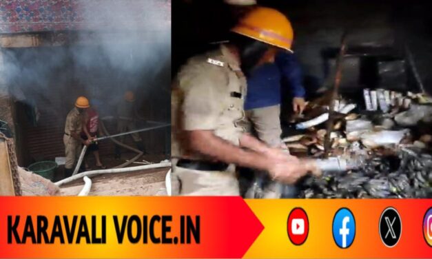 ಪೂಜಾ ಸಾಮಗ್ರಿ ಗೊಡನ್‌ನಲ್ಲಿ ಬೆಂಕಿ ಉಗ್ರತಾಂಡವ – ಲಕ್ಷಾಂತರ ನಷ್ಟ!