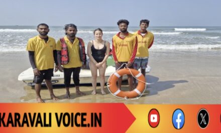 ಕಡಲ ಅಲೆಯ ಆರ್ಭಟಕ್ಕೆ ಸಿಲುಕಿದ ಕಜಕಿಸ್ತಾನ ಮಹಿಳೆ! 