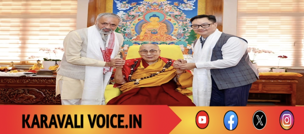 ದಲಾಯಿ ಲಾಮಾ ಭೇಟಿ: ಮುಂಡಗೋಡದಲ್ಲಿ ಕೇಂದ್ರ ಸಚಿವ ಕಿರಣ್ ರಿಜಿಜು