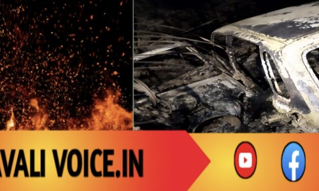 ಮರಕ್ಕೆ ಡಿಕ್ಕಿ, ಬೆಂಕಿಗೆ ಆಹುತಿಯಾದ ಕಾರು: ಇಬ್ಬರ ಸಜೀವ ದಹನ