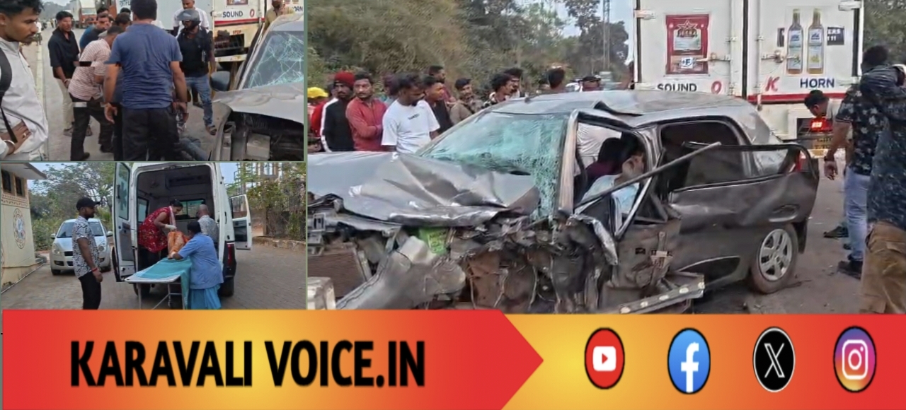 ಭೀಕರ ರಸ್ತೆ ಅಪಘಾತ: ಇಬ್ಬರ ಸಾವು, ಇನ್ನಿಬ್ಬರು ಗಂಭೀರ 