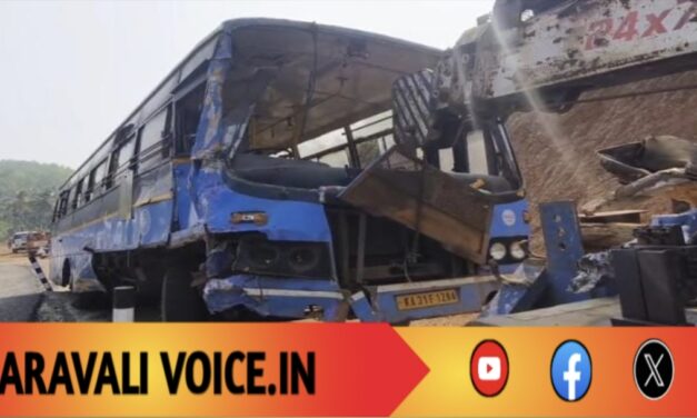 ಕೆಎಸ್ಆರ್ ಟಿಸಿ ಬಸ್–ಪಿಕ್‌ಅಪ್ ವಾಹನ ಡಿಕ್ಕಿ; ಚಾಲಕ ಗಂಭೀರ