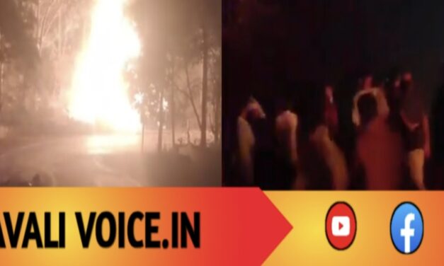 ರಾಷ್ಟ್ರೀಯ ಹೆದ್ದಾರಿಯಲ್ಲಿ ಹೊತ್ತಿ ಉರಿದ ಟ್ಯಾಂಕರ್