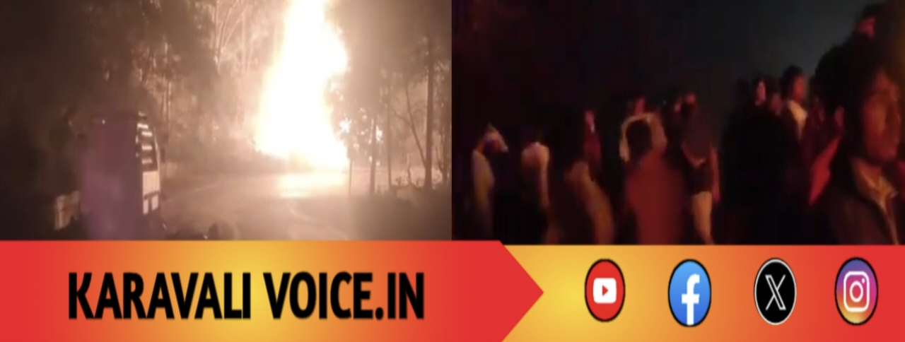 ರಾಷ್ಟ್ರೀಯ ಹೆದ್ದಾರಿಯಲ್ಲಿ ಹೊತ್ತಿ ಉರಿದ ಟ್ಯಾಂಕರ್