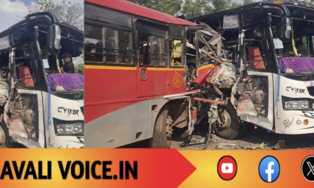 ಸರ್ಕಾರಿ-ಖಾಸಗಿ ಬಸ್ ಮುಖಾಮುಖಿ ಡಿಕ್ಕಿ: 40ಕ್ಕೂ ಹೆಚ್ಚು ಮಂದಿಗೆ ಗಾಯ