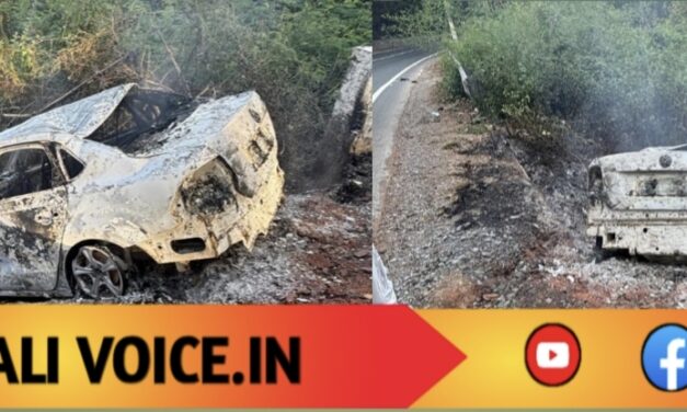 ಚಲಿಸುತ್ತಿದ್ದ ಕಾರಿಗೆ ಬೆಂಕಿ ತಗುಲಿ ಚಾಲಕ ಸಜೀವ ದಹನ