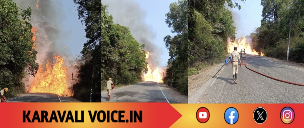 ಹೆದ್ದಾರಿಯಲ್ಲಿ ಧಗಧಗ ಹೊತ್ತಿ ಉರಿದ ಟ್ಯಾಂಕರ್.. ಚಾಲಕ ಎಲ್ಲಿದ್ದಾರೆ?