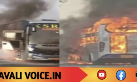 ಹೆದ್ದಾರಿಯಲ್ಲೇ ಬೆಂಕಿಗಾಹುತಿಯಾದ ಕೆಎಸ್‌ಆರ್‌ಟಿಸಿ ಪಲ್ಲಕ್ಕಿ ಬಸ್‌