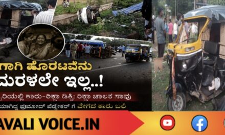 ವೇಗದ ಕಾರಿಗೆ ಬಲಿಯಾದ ರಿಕ್ಷಾ ಚಾಲಕ..!