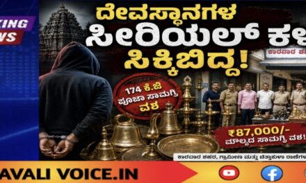 ಸಿಕ್ಕಿಬಿದ್ದ ಈ ಕಳ್ಳನಿಗೆ ದೇವರ ಗಂಟೆಗಳ ಮೇಲೆಯೇ ಕಣ್ಣು!