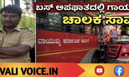 ಬಸ್ ಅಪಘಾತ: ಗಾಯಗೊಂಡಿದ್ದ ಚಾಲಕ ಚಿಕಿತ್ಸೆ ಫಲಿಸದೆ ಸಾವು