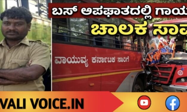 ಬಸ್ ಅಪಘಾತ: ಗಾಯಗೊಂಡಿದ್ದ ಚಾಲಕ ಚಿಕಿತ್ಸೆ ಫಲಿಸದೆ ಸಾವು