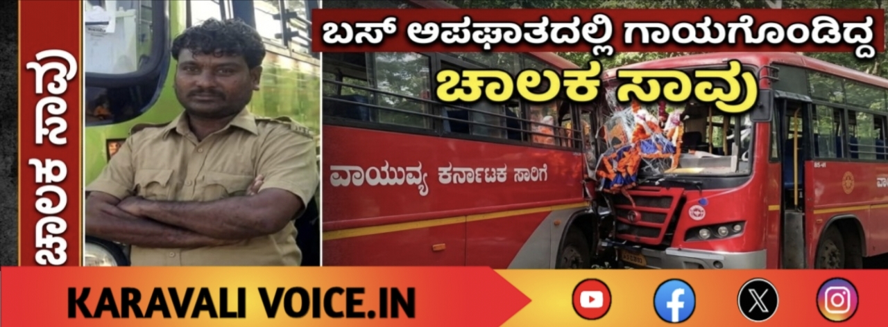 ಬಸ್ ಅಪಘಾತ: ಗಾಯಗೊಂಡಿದ್ದ ಚಾಲಕ ಚಿಕಿತ್ಸೆ ಫಲಿಸದೆ ಸಾವು