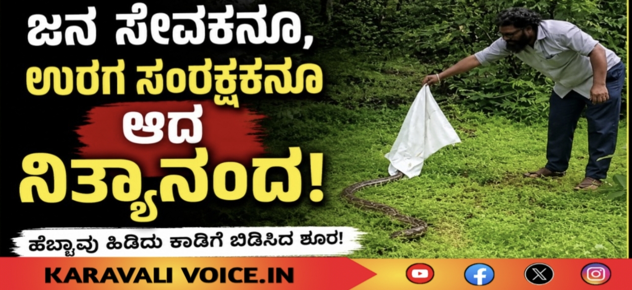 ಜನ ಸೇವಕನೂ, ಉರಗ ಸಂರಕ್ಷಕನೂ ಆದ ನಿತ್ಯಾನಂದ!