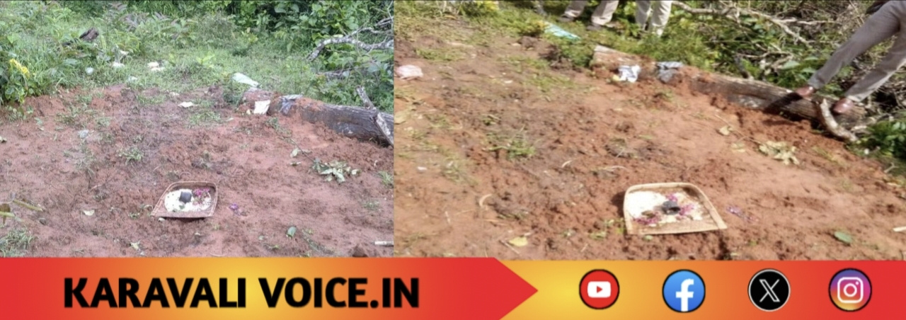 ಕುರಿ ಹೂತು ವಾಮಾಚಾರ: ತನಿಖೆಗೆ ಪೊಲೀಸರು ಹಿಂದೇಟು? ಗ್ರಾಮಸ್ಥರ ಆರೋಪ