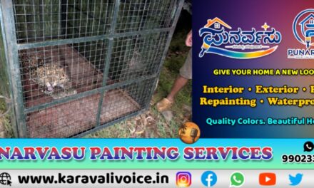 ಕಾರವಾರದಲ್ಲಿ ಪಂಜರಕ್ಕೆ ಬಿದ್ದ ಚಿರತೆ! 